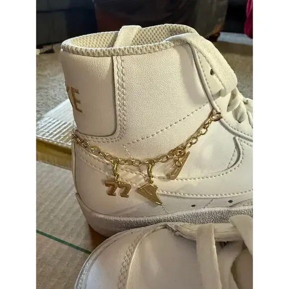 Nike Blazer Mid ‘77 LX Lucky Charms White Gold Sneaker Women’s Size 7 NEW - Picture 5 of 5